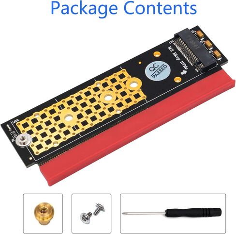 M.2 NVMe SSD NGFF إلى PCIE 3.0 X16 /X4 محول M بطاقة واجهة رئيسية تدعم PCI Express 3.0 x4 2230-2280 حجم m.2 سرعة كاملة (ذهبي أسود) in Kuwait