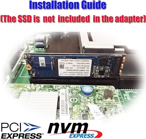M.2 NVMe SSD NGFF إلى PCIE 3.0 X16 /X4 محول M بطاقة واجهة رئيسية تدعم PCI Express 3.0 x4 2230-2280 حجم m.2 سرعة كاملة (ذهبي أسود) in Kuwait