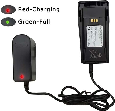 SHAWOROCE 7.4V 2600mAh بطارية ليثيوم أيون قابلة لإعادة الشحن عالية السعة لاستبدال موتورولا 2 Way Radio CP200 PR400 EP450 CP150 CP200D CP200XLS NNTN4497 NNTN4851A NNTN4496 NNTN4970A in Kuwait