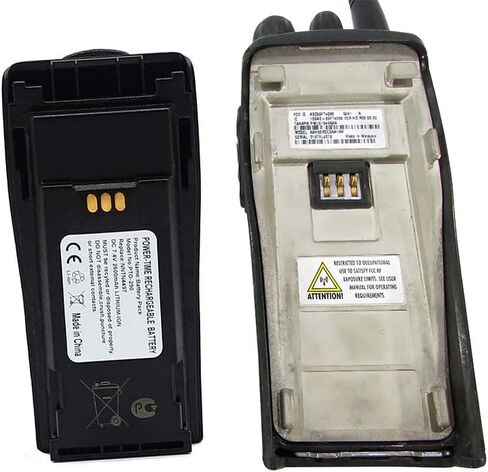 SHAWOROCE 7.4V 2600mAh بطارية ليثيوم أيون قابلة لإعادة الشحن عالية السعة لاستبدال موتورولا 2 Way Radio CP200 PR400 EP450 CP150 CP200D CP200XLS NNTN4497 NNTN4851A NNTN4496 NNTN4970A in Kuwait