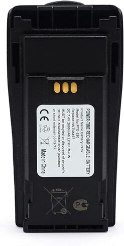 SHAWOROCE 7.4V 2600mAh بطارية ليثيوم أيون قابلة لإعادة الشحن عالية السعة لاستبدال موتورولا 2 Way Radio CP200 PR400 EP450 CP150 CP200D CP200XLS NNTN4497 NNTN4851A NNTN4496 NNTN4970A in Kuwait