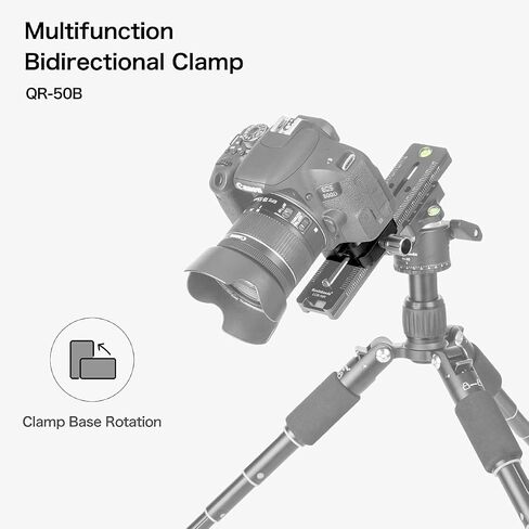Koolehaoda 240mm Quick Release Plate Arca Swiss Compatible | Dual Dovetail Nodal Rail Bracket Mount with 90° Adjustable QR Clamp for DSLR Camera Tripod Macro Photography in Saudi Arabia