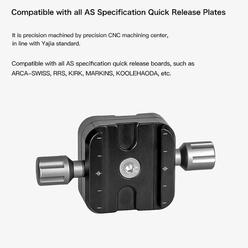 Koolehaoda 240mm Quick Release Plate Arca Swiss Compatible | Dual Dovetail Nodal Rail Bracket Mount with 90° Adjustable QR Clamp for DSLR Camera Tripod Macro Photography in Saudi Arabia