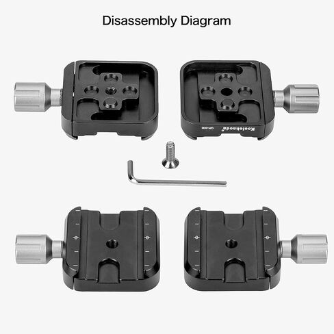 Koolehaoda 240mm Quick Release Plate Arca Swiss Compatible | Dual Dovetail Nodal Rail Bracket Mount with 90° Adjustable QR Clamp for DSLR Camera Tripod Macro Photography in Saudi Arabia