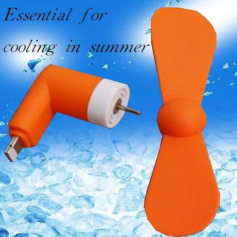 UnisonPet Type-C fan Mini Fan USB Mobile Phone Silent Fan Handheld Mini Fan Portable Electric Mini Fan Suitable for Students/Workers (Black/White/Blue/Green/Pink/Orange 6 Packs) in Kuwait