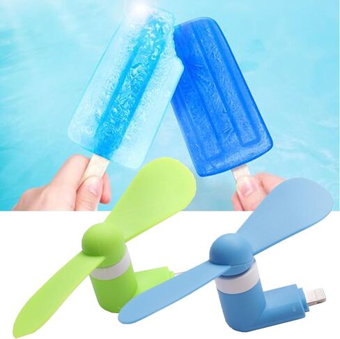 UnisonPet Type-C fan Mini Fan USB Mobile Phone Silent Fan Handheld Mini Fan Portable Electric Mini Fan Suitable for Students/Workers (Black/White/Blue/Green/Pink/Orange 6 Packs) in Kuwait