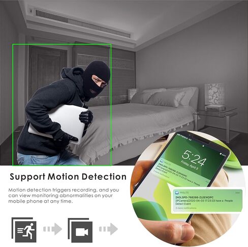 كاميرا IP Security 5.0MP H.265 POE PTZ، تكبير بصري 5X متوافق مع Hikvision، كاميرا شبكة داخلية/خارجية مع صوت، مقلاة 355 درجة إمالة 90 درجة، مقاومة للماء IP66 98ft رؤية ليلية، كشف الحركة in Kuwait