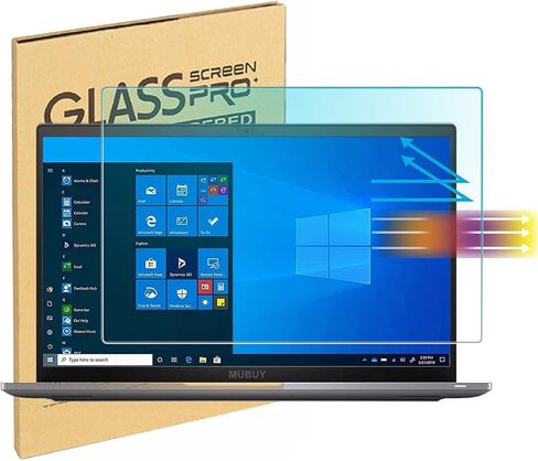 واقي شاشة كمبيوتر محمول 15.6 بوصة من الزجاج المقسى لـ 15.6 بوصة HP Pavilion/Envy/Probook/EliteBook/OMEN، كمبيوتر محمول HP 15.6 بوصة 16:9، صلابة 9H، مضاد للضوء الأزرق ومضاد لبصمات الأصابع، خالي من الفقاعات (345 × 194 مم) in Saudi Arabia