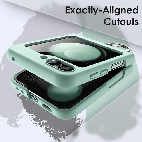 JETech Case for Samsung Galaxy Z Flip 5 2023 with Ring, Hard PC Slim Shockproof Anti-Scratch Protective Phone Cover (Black) in Kuwait