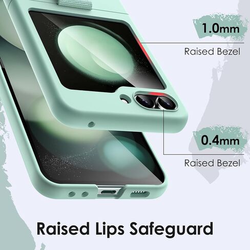 JETech Case for Samsung Galaxy Z Flip 5 2023 with Ring, Hard PC Slim Shockproof Anti-Scratch Protective Phone Cover (Black) in Kuwait