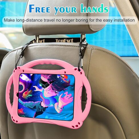 TopEsct Kids Case for iPad Mini 6th Generation Case Heavy Duty Shockproof Cover Childproof Protective Kids Cover with Three Handle Stand for 8.3 inch iPad Mini 6 (Rainbow) in Kuwait