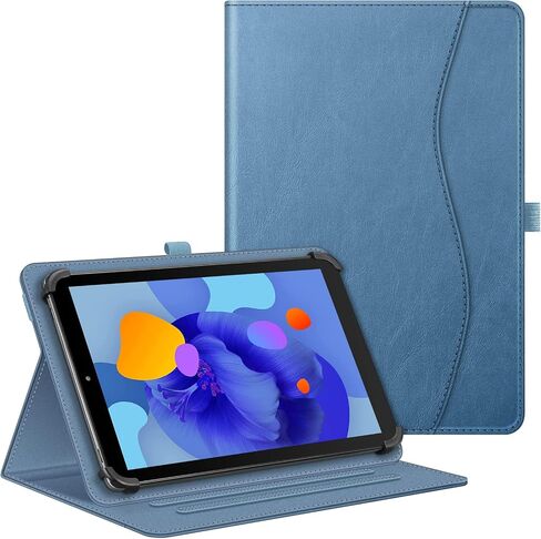 Fintie Universal Case for 9-11 inch Tablet - Multiple Angle Viewing Cover | Pocket & Pencil Holder, PU Leather, for Urao C107 / ECOPAD / Coopers CP10 and More 9" 10" 11" Tablets, Glitter Blue in Kuwait