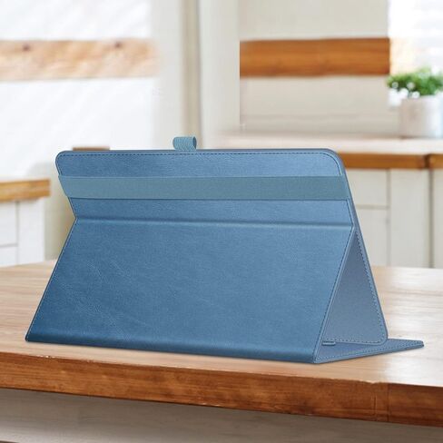 Fintie Universal Case for 9-11 inch Tablet - Multiple Angle Viewing Cover | Pocket & Pencil Holder, PU Leather, for Urao C107 / ECOPAD / Coopers CP10 and More 9" 10" 11" Tablets, Glitter Blue in Kuwait