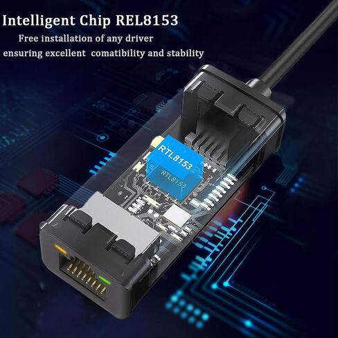 USB 3.0 to Gigabit Ethernet Adapter Bling Bling Rhinestone Diamond- 10/100/1000 NIC Network Converter USB A to RJ45 LAN Adapter in Kuwait