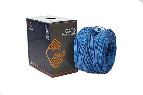 كابل تصنيف Cat6 بلينيوم 1000 قدم CMP ، اجتاز اختبار فلور، زوج 4 معيار السلك الأمريكي، كابل شبكة 550 ميجا هرتز زوج ملتوي غير محمي (UTP)، كابل إيثرنت مجمع، كابلات iTech، أزرق in Kuwait