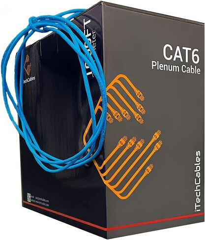 كابل تصنيف Cat6 بلينيوم 1000 قدم CMP ، اجتاز اختبار فلور، زوج 4 معيار السلك الأمريكي، كابل شبكة 550 ميجا هرتز زوج ملتوي غير محمي (UTP)، كابل إيثرنت مجمع، كابلات iTech، أزرق in Kuwait