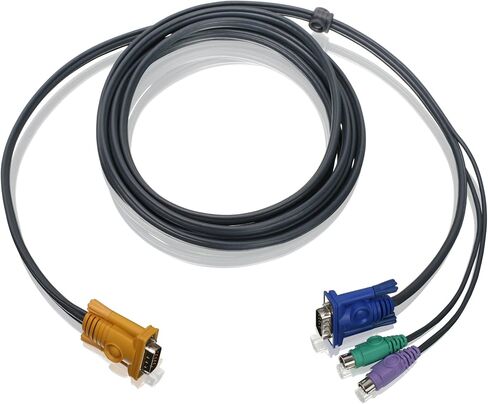 IOGEAR USB KVM Cable, 10 Feet, G2L5203U, Dark Gray in Kuwait