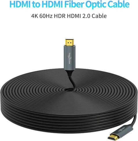Twozoh Fiber Optic HDMI Cable 30FT, 4K Fiber HDMI to HDMI Cable 4K/60Hz (4:4:4 HDR10 HDCP2.2) 1440p 144Hz 18Gbps High Speed UHD Fiber HDMI Cord(10M) in Saudi Arabia