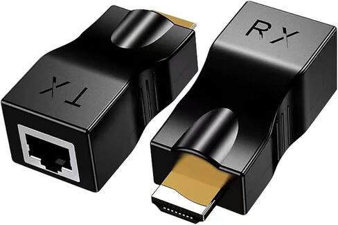 غوغوزد موسع HDMI فوق كيبل كات 5e/6/7/8، مضخم اشارة شبكة HDMI الى RJ45 حتى 30 متر/96 قدم 1080P 4k لتلفزيون HD والكمبيوتر الشخصي وسيت بوكس ودي في دي وبلاي ستيشن 4 واس تي بي وجهاز العرض in Kuwait