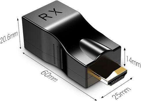 غوغوزد موسع HDMI فوق كيبل كات 5e/6/7/8، مضخم اشارة شبكة HDMI الى RJ45 حتى 30 متر/96 قدم 1080P 4k لتلفزيون HD والكمبيوتر الشخصي وسيت بوكس ودي في دي وبلاي ستيشن 4 واس تي بي وجهاز العرض in Kuwait