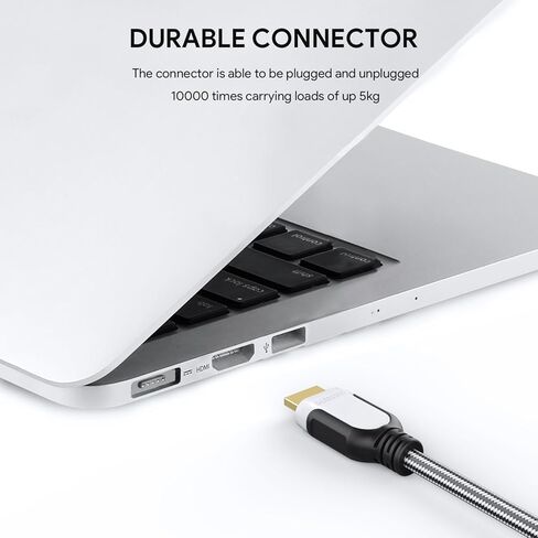 كابل JYFT HDMI بطول 6 أقدام - HDMI 2.0 (4K @ 60 إطارًا في الثانية)، سرعة عالية مع إيثرنت 18 جيجابت في الثانية، إرجاع الصوت، فيديو 4K 2016P HD، 1080P 3D، بلو راي، يدعم Apple TV، Xbox، PS3، PS4، HDTV، حزمة واحدة in Kuwait