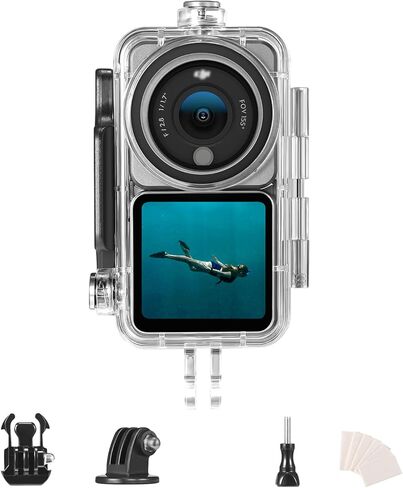 جارد توك حافظة اكشن 2 مقاومة للماء لكاميرا دي جيه اي اكشن 2 باور كومبو او كاميرا دي جيه اي اكشن 2 مزدوجة الشاشة، حافظة واقية للغوص لملحقات ذا اكشن 2 in Kuwait