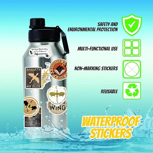 100pcs Fourth Stickers Water Bottle Waterproof Vinyl Stickers Laptop Skateboard Luggage Computer Stickers for Teen Girls Children Book Dragon Lovers in Kuwait