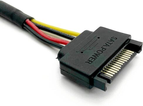 YOUKITTY 15-pin SATA Male to pin SATA Female Power Adapter Cable for powering Hard Drives 11.8 (2-Pieces) in Kuwait