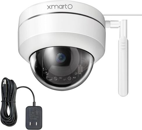 كاميرا أمان لاسلكية xmartO 2K HD Dome PTZ مع تتبع تلقائي وصوت، كاميرا مراقبة WiFi داخلية/خارجية تعمل بشكل مستقل أو مع NVR، أو التسجيل على بطاقة SD أو NVR أو التخزين السحابي in Kuwait