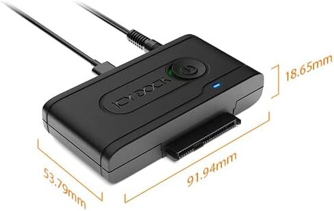 محول قارئ متوافق مع USB 3.2 الجيل الثاني (10 جيجابت في الثانية) الى يو 2 NVMe SSD ثاندربولت 4 مع كابلات USB C + A | محول EZ-Ex MB931U-1VB R1 in Kuwait