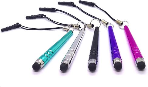 5 عبوات من قلم لمس مضرب بيسبول صغير عالمي لأجهزة Apple Samsung الذكية والهواتف المحمولة والأجهزة اللوحية وأجهزة Android (متعدد الألوان ساطع) (متعدد الألوان ساطع) in Kuwait