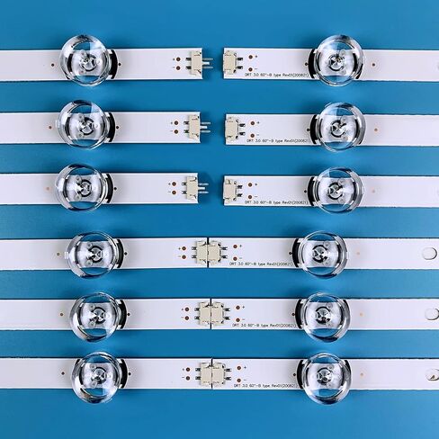 شرائط اضاءة خلفية LED من بانميلد 12 قطعة لتلفزيون ال جي 60 انش 60LB5900-UV 60LB6100-UG 60LF6100-UA 60LB6300 60LB6100 60LB6500 60LF6300 60LF6090 in Saudi Arabia