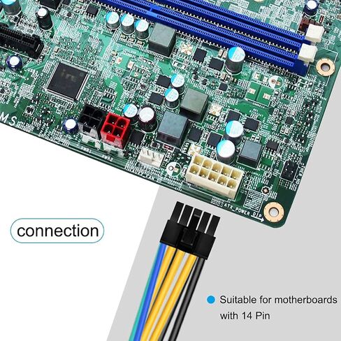 DKARDU 24 Pin to 10 Pin ATX PSU Power Supply Cable, 24 Pin Female to 10 Pin Male ATX Power Adapter Connector for Lenovo IBM Motherboard, 2 PCS, 30cm 12-inch in Saudi Arabia