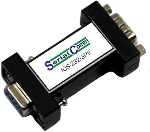 SERIALCOMM ISO-232-3P9 - عازل RS232 عالي السرعة بثلاثة أسلاك، من الدرجة الصناعية، يعمل بمنفذ. موثوقية عالية مع ضمان استبدال لمدة 5 سنوات in Kuwait