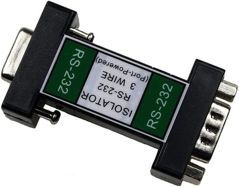 SERIALCOMM ISO-232-3P9 - عازل RS232 عالي السرعة بثلاثة أسلاك، من الدرجة الصناعية، يعمل بمنفذ. موثوقية عالية مع ضمان استبدال لمدة 5 سنوات in Kuwait