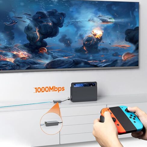 محول إيثرنت USB، محول إيثرنت USB C، كابل شبكة إيثرنت 2 في 1 USB3.0/USB-C إلى RJ45 جيجابت إيثرنت لنظام التشغيل Windows 10، MacBook Pro، iPad Pro، الكمبيوتر المحمول، Chromebook، Dell XPS، Samsung Galaxy والمزيد in Kuwait