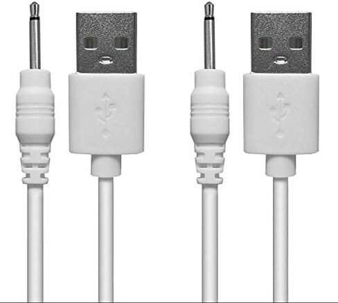 او جو ديل كيبل شحن USB الى تيار مستمر بديل | سلك شاحن USB - 2.5 ملم - بديل اصلي (عبوتان ابيض) in Kuwait