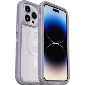 OtterBox DEFENDER XT CLEAR SERIES for iPhone 14 Pro (ONLY) - LAVENDER SKY (Purple/Clear) in Saudi Arabia
