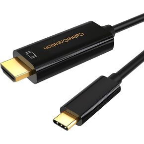 CableCreation USB C to HDMI Cable for Home Office 4K@60Hz 3FT, Type C to HDMI Thunderbolt 3 Compatible for iPhone15/15Pro/15Plus/15Promax, MacBook Pro/Air/iPad Pro 2020, Galaxy S23/ S23+/ S23 Ultra