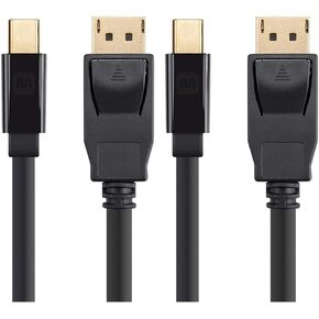 Monoprice 115888 Mini DisplayPort 1.2 to DisplayPort Cable - 1.5 Feet, 4K Capable, Supports 3D Video - Select Series Black in Kuwait