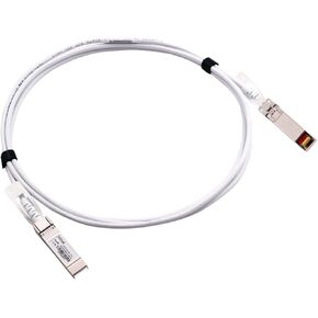 [White Colored] 25GbE SFP28 Passive Copper Cable, 0.5 Meter 25GBASE-CR SFP28 DAC Cable, Compatible for Cisco SFP-H25G-CU0.5M, Ubiquiti, Mikrotik, Netgear, Supermicro, Open Source Switches