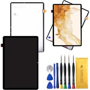 AOHCKAY شاشة الكريستال السائل استبدال الشاشة لسامسونج غالاكسي اللوحي تبويب S8 SM-X700 SM-X706 10.9 "شاشة تعمل باللمس محول الأرقام in Kuwait