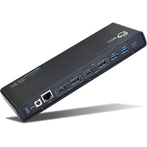 SIIG USB Type C 4K Dual Monitor Docking Station - Dual 4K@60HZ or Single 5K@60Hz Video Laptop Dock - Thunderbolt 3 Compatible (2 HDMI, 2 DisplayPort Outputs, Gigabit Ethernet, 6 USB 3.0 Ports) in Kuwait