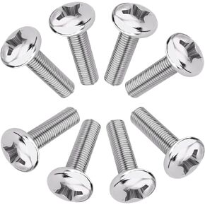 براغي M4 M4x12mm لحامل التلفزيون أو الشاشة 30 بوصة أو برغي تثبيت صغير VESA برغي تثبيت فيليبس برأس حزمة من 8