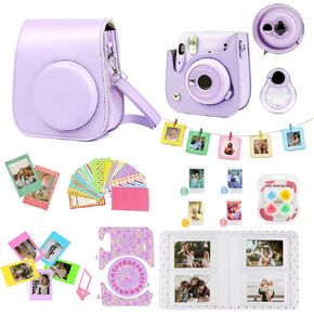 WOGOZAN لكاميرا Fujifilm Instax Mini 11 الفورية للأطفال، مجموعة ملحقات حافظة مخصصة + فلاتر ألوان، ألبوم صور، إطارات متنوعة، عدسات سيلفي + المزيد (أرجواني سحري) (بدون كاميرا) in Kuwait