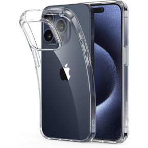 حافظة ESR شفافة لهاتف iPhone 15 Pro، غطاء رفيع مقاوم للصدمات، حافظة هاتف TPU شفافة نحيفة مقاومة للأصفر، سلسلة Zero، شفاف in Kuwait