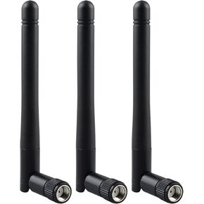 YOTENKO 3-Pack WiFi Antenna 5 جيجا هرتز 5.8 جيجا هرتز RP-SMA ذكر هوائي بديل 3dBi لجهاز التوجيه اللاسلكي بطاقة الشبكة اللاسلكية USB محول الأمن كاميرا IP مراقبة الفيديو in Kuwait