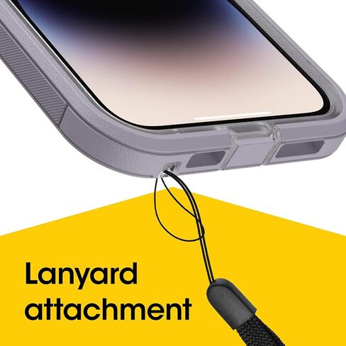 OtterBox DEFENDER XT CLEAR SERIES for iPhone 14 Pro (ONLY) - LAVENDER SKY (Purple/Clear) in Saudi Arabia