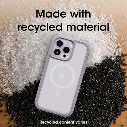 OtterBox DEFENDER XT CLEAR SERIES for iPhone 14 Pro (ONLY) - LAVENDER SKY (Purple/Clear) in Saudi Arabia