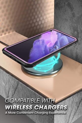 حافظة سلسلة SUPCASE Unicorn Beetle Pro مصممة لهاتف Samsung Galaxy S21 Ultra 5G (إصدار 2021)، حافظة متينة بطبقة مزدوجة لكامل الجسم وحافظة بمسند بدون واقي شاشة مدمج (إمالة) in Kuwait